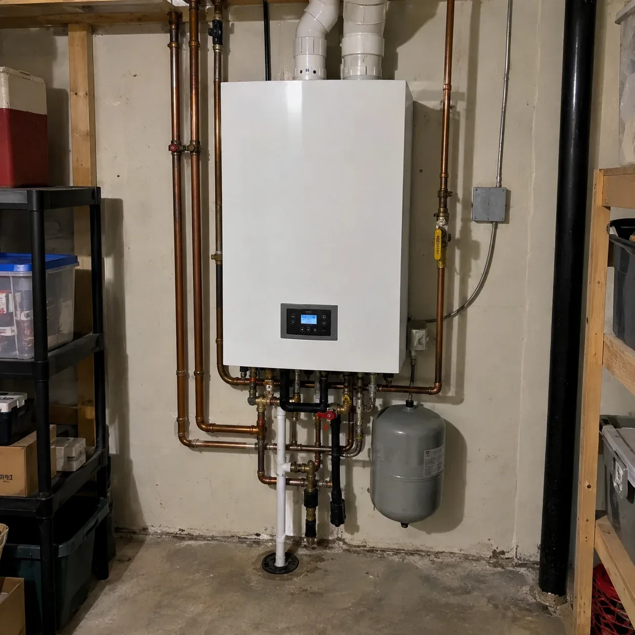 New wall-mounted boiler installed in an Ottawa home